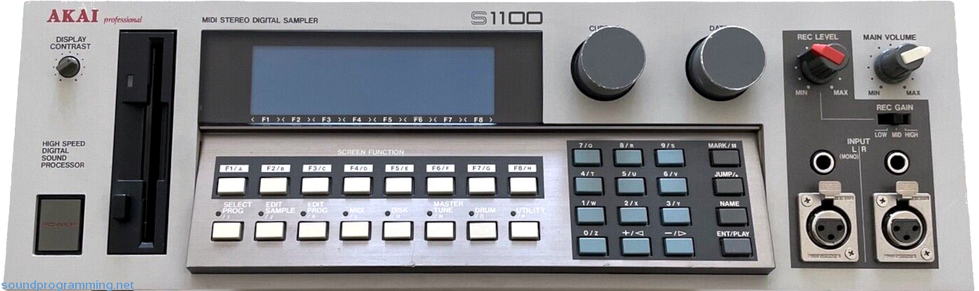Akai S1100 Front View Akai S1100 Front View