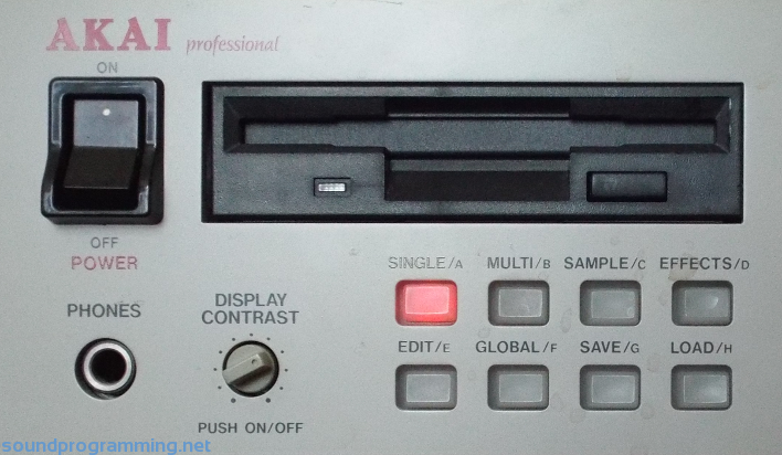 Akai S3000XL Panel Left Side Controls Akai S3000XL Panel Left Side Controls