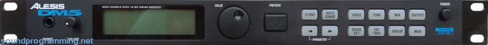 Alesis DM5 Drum Module Front Panel View Alesis DM5 Drum Module Front Panel View