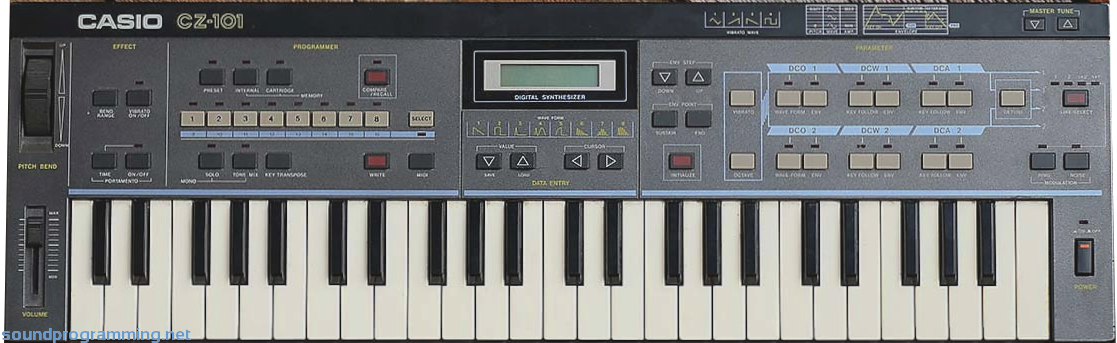 Casio CZ-101 Top View Casio CZ-101 Top View