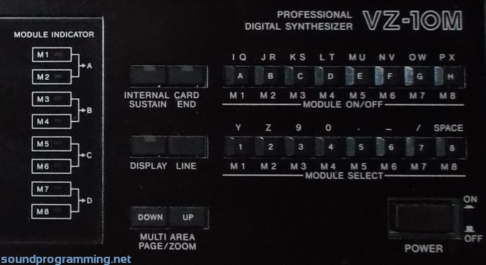 Casio VZ-10M Front Panel - Right Side Casio VZ-10M Front Panel - Right Side