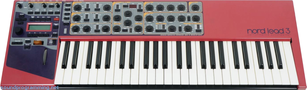 Clavia Nord Lead 3 Front View Clavia Nord Lead 3 Top View