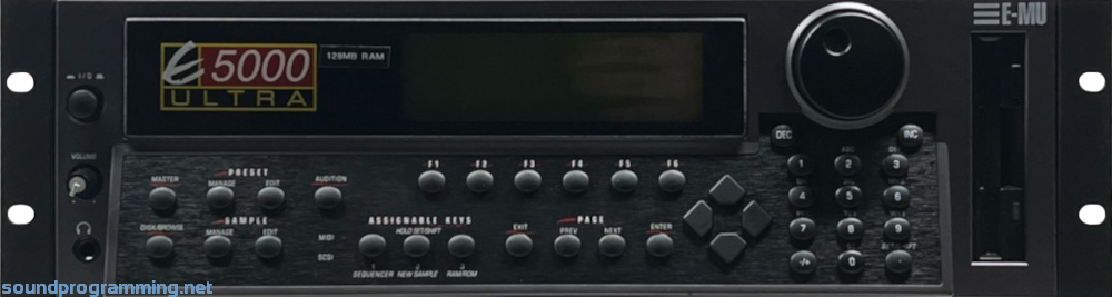 E-Mu E5000 Ultra Front View E-Mu E5000 Ultra Front Panel View