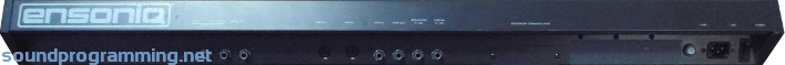Ensoniq ESQ-1 Back Ensoniq ESQ-1 Back
