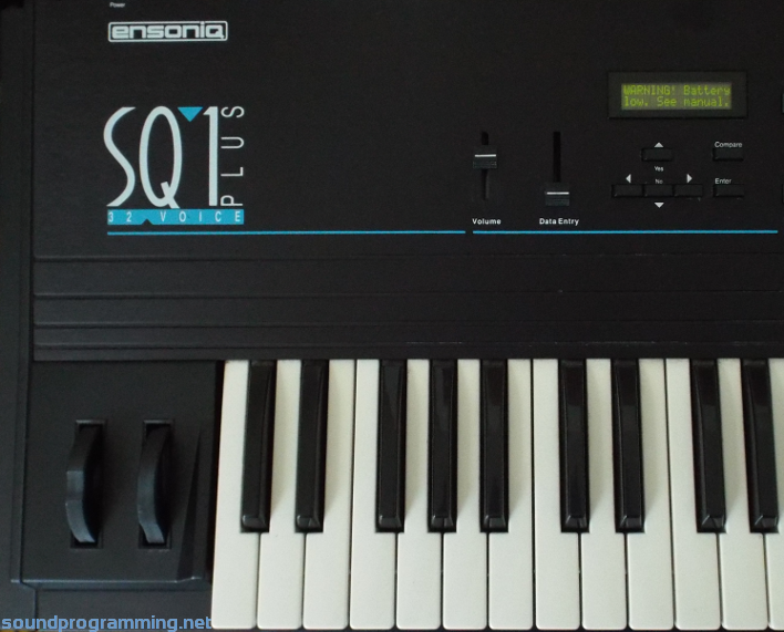 Ensoniq SQ-1 Plus Left Side Ensoniq SQ-1 Plus Left Side