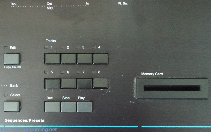 Ensoniq SQ-1 Sequencer Controls Ensoniq SQ-1 Sequencer Controls