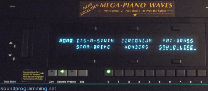 Ensoniq VFX-SD LCD Panel Ensoniq VFX-SD LCD Panel