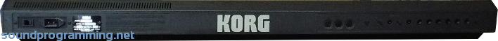 Korg DW-8000 Rear View Korg DW-8000 Rear View