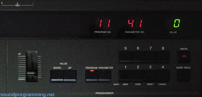 Korg DW-8000 Programming Buttons Korg DW-8000 Programming Buttons