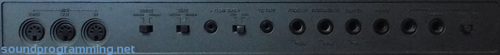 Korg DW-8000 Rear Connections Korg DW-8000 Rear Connections