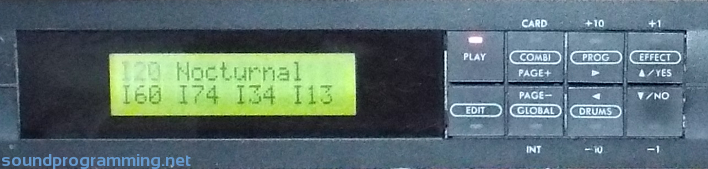 Korg M3R Controls Korg M3R Controls