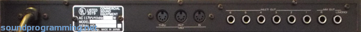Roland D-110 Back Roland D-110 Back