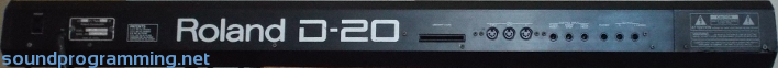 Roland D-20 Back Roland D-20 Back