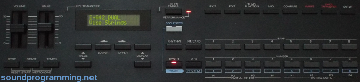 Roland D-20 Front Panel Roland D-20 Front Panel
