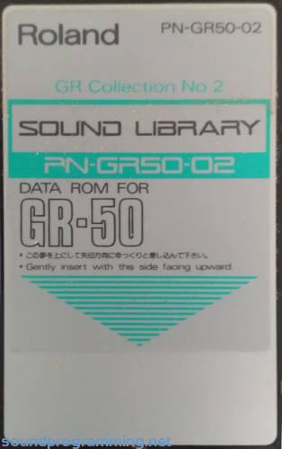 Roland PN-GR50-02 Card Roland PN-GR50-02 Card