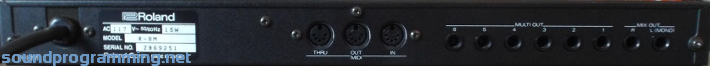 Roland R-8M Back Roland R-8M Back