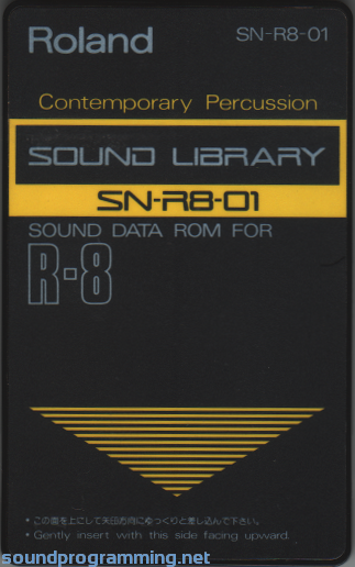 Roland SN-R8-01 Contemporary Percussion Roland SN-R8-01 Contemporary Percussion