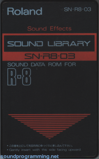 Roland SN-R8-03 Sound Effects Roland SN-R8-03 Sound Effects