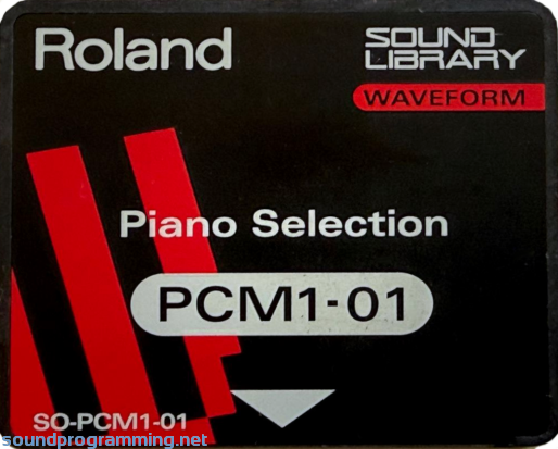 Roland PCM1-01 Piano Selection Roland SO-PCM1-01 Piano Selection Waveform Card