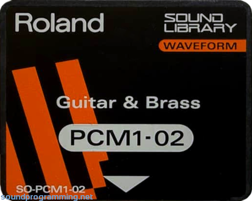 Roland PCM1-02 Guitar and Brass Roland SO-PCM1-02 Guitar and Brass Waveform Card