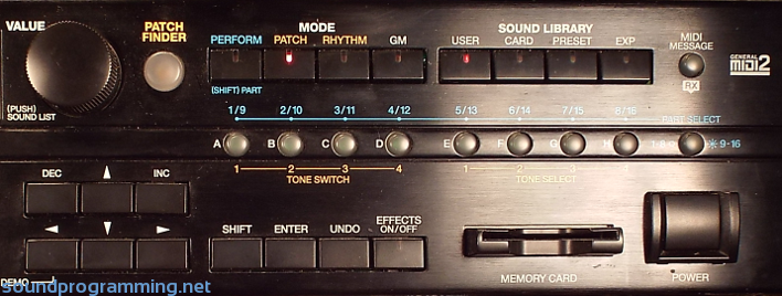 Roland XV-3080 Front Panel - Right Side Roland XV-3080 Front Panel - Right Side