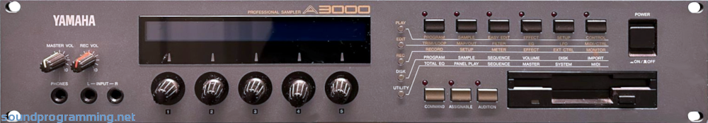 Yamaha A3000 Front Panel Yamaha A3000 Front Panel Image