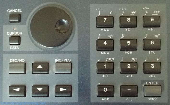Yamaha EX5 Panel Center Controls Yamaha EX5 Panel Center Controls
