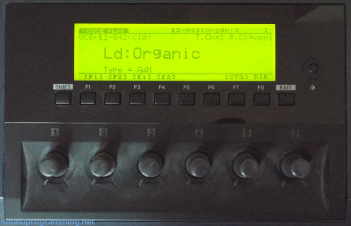 Yamaha EX5 Display Yamaha EX5 Display