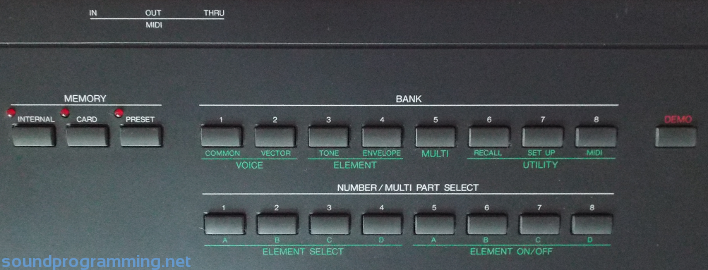 Yamaha SY22 Right Side Controls Yamaha SY22 Right Side Controls