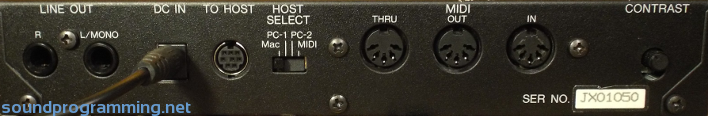 Yamaha TG100 Back Yamaha TG100 Back