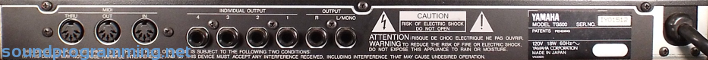 Yamaha TG500 Back Yamaha TG500 Back