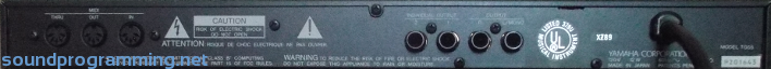 Yamaha TG55 Back Yamaha TG55 Back