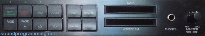 Yamaha TG55 Panel - Right Side Yamaha TG55 Panel - Right Side